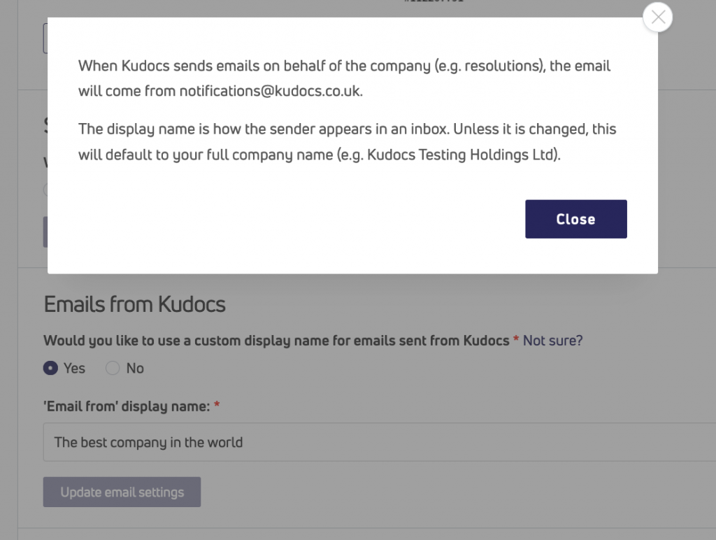 How to customise your company's Kudocs account