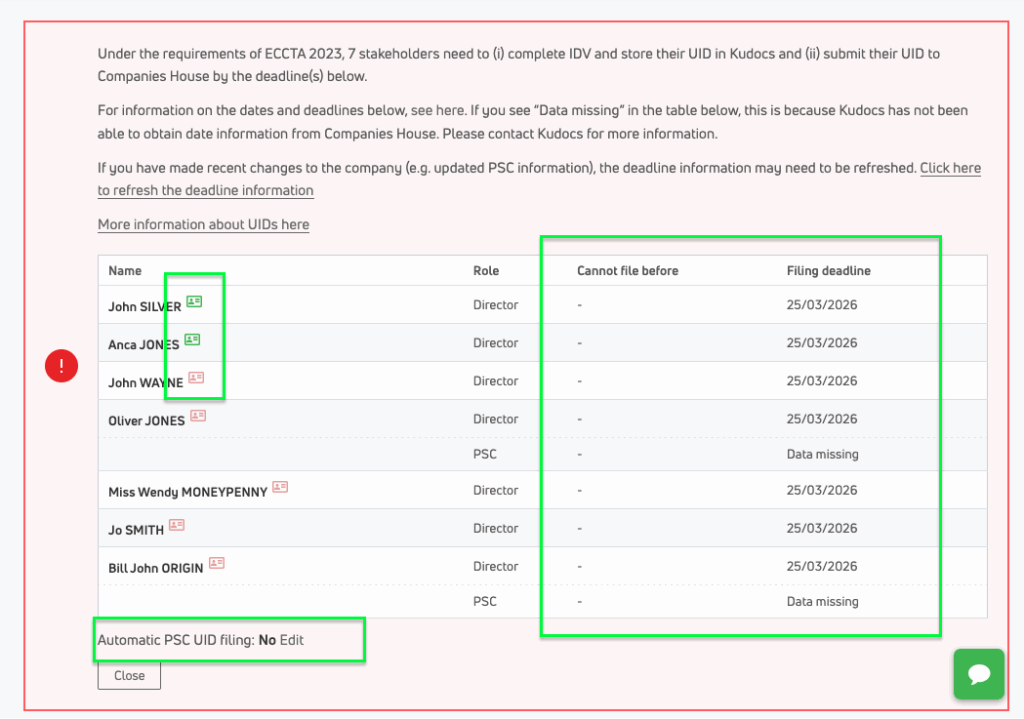 IDV - Adding and Filing UIDs - Kudocs